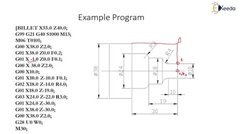 cnc part program for step turning|cnc programming for beginners.